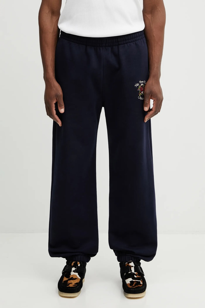 Carhartt WIP joggers Chase Sweat Pant navy blue color at PRM US