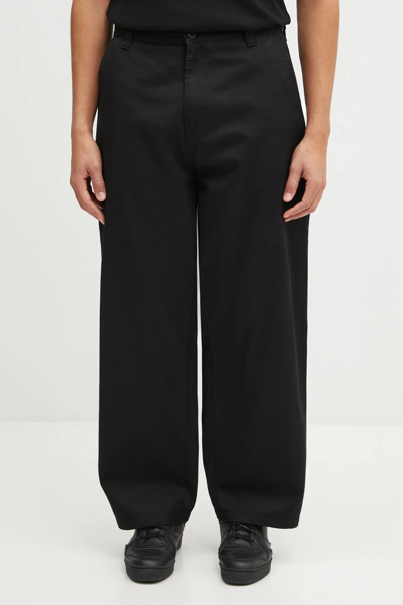 Carhartt WIP cotton trousers Holden Pant black color I035670.8901