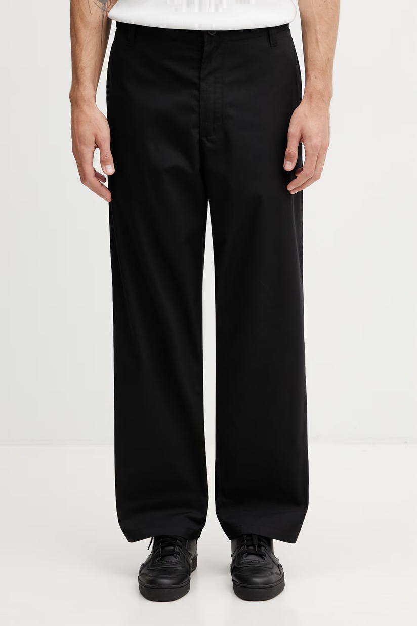 Maharishi cotton trousers Dpm: Sparse Bonsai Snopants black color