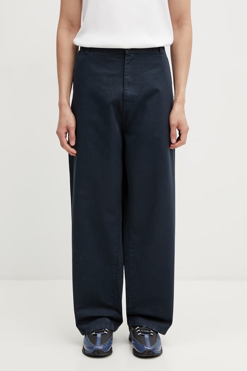 Kenzo trousers navy blue color FF55PA3809GV.79 at PRM US