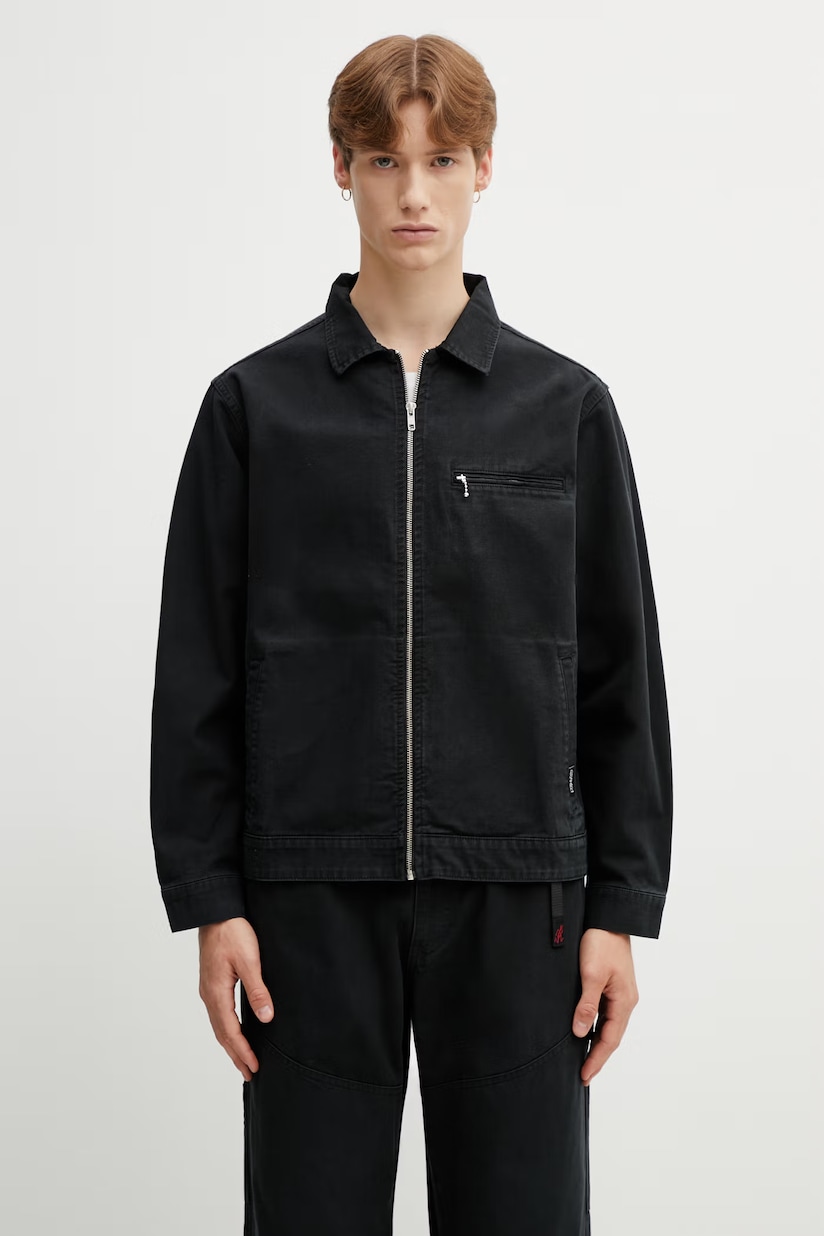 by Parra jacket Boring Village Puffer Jacket men's black color by Parra jacket Boring Village Puffer Jacket men's black color
