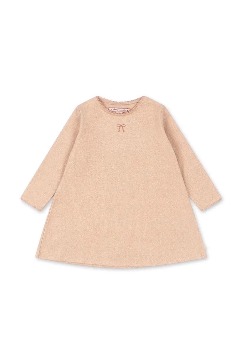 Vestitino In Maglia Di Cotone GUESS Per Bambina – Tinta Unita, Girocollo, Maniche Corte, Qualità Garantita – Art. J5BK03 Z3K10