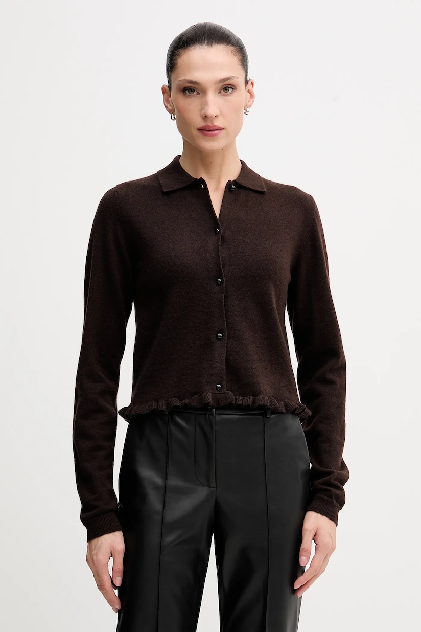 Polo Ralph Lauren Women's cardigan with cotton brown 211971871 at PRM US Polo Ralph Lauren Women's cardigan with cotton brown 211971871 at PRM US