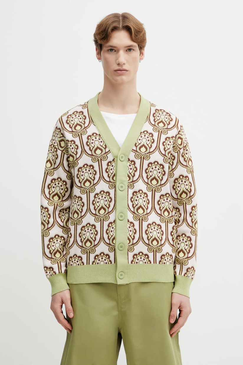 Drôle de Monsieur woolen cardigan Le Cardigan Torsades Bicolore PRM EU