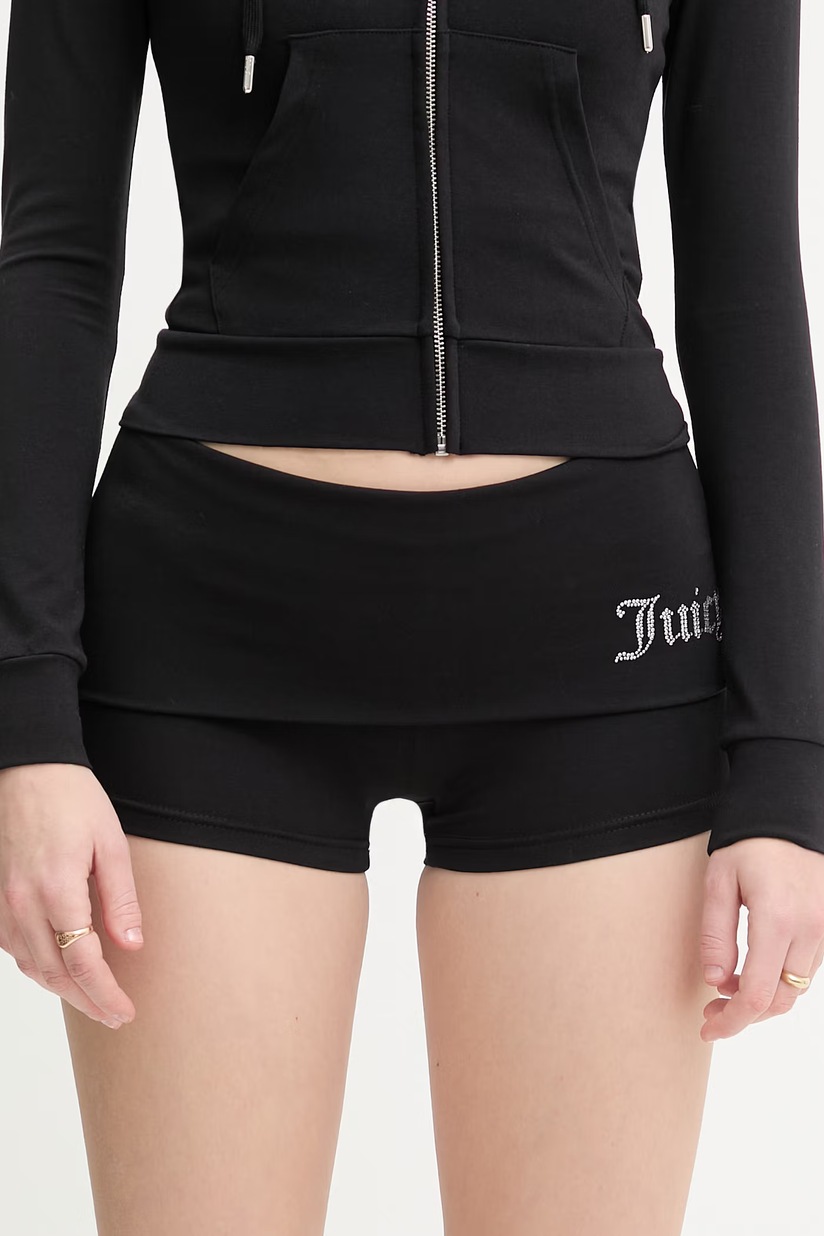 Juicy Couture Шорты для женщин чёрные low waist JCWHS126307