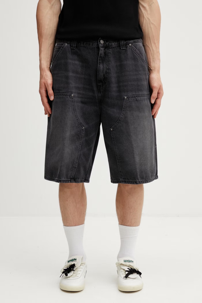 Carhartt WIP OG Aden Double Knee Short denim Men's black I036272