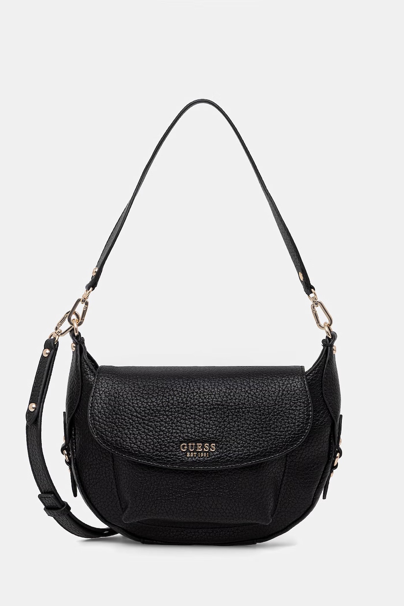 Guess NOLANA TOP HANDLE FLAP - Borsa a mano - latte logo bone/beige Guess NOLANA TOP HANDLE FLAP - Borsa a mano - latte logo bone/beige