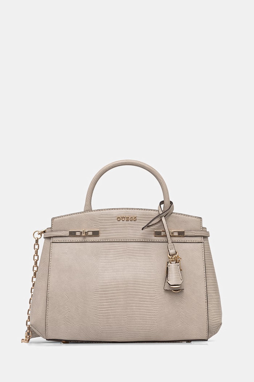 M.♡ Geantă crossbody Lydia mică din piele de culoare CHEMBRICĂ ÎNCHISĂ