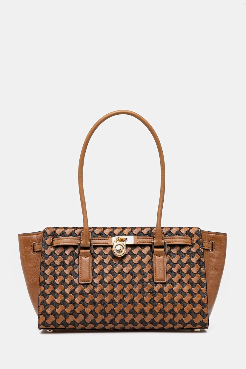MICHAEL Michael Kors geantă de piele LAILA culoarea maro MICHAEL Michael Kors geantă de piele LAILA culoarea maro