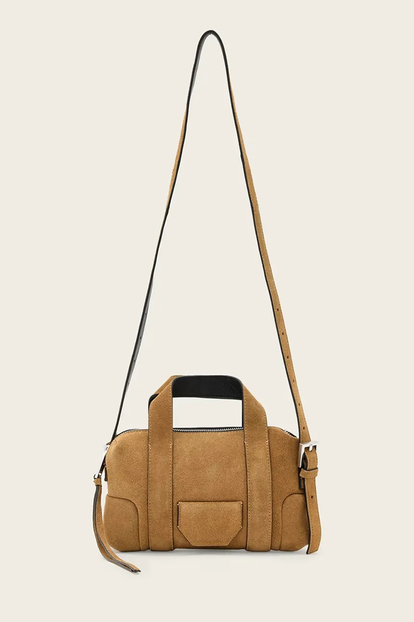 Замшева сумочка AllSaints JUPITER колір коричневий W363XD | ANSWEAR.ua