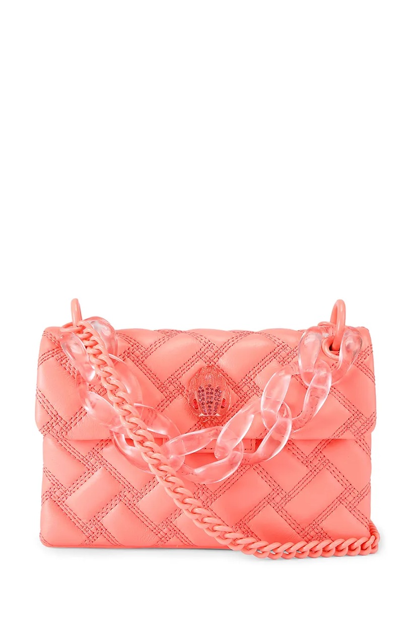 Kurt Geiger London geantă de piele culoarea portocaliu, 4354691019
