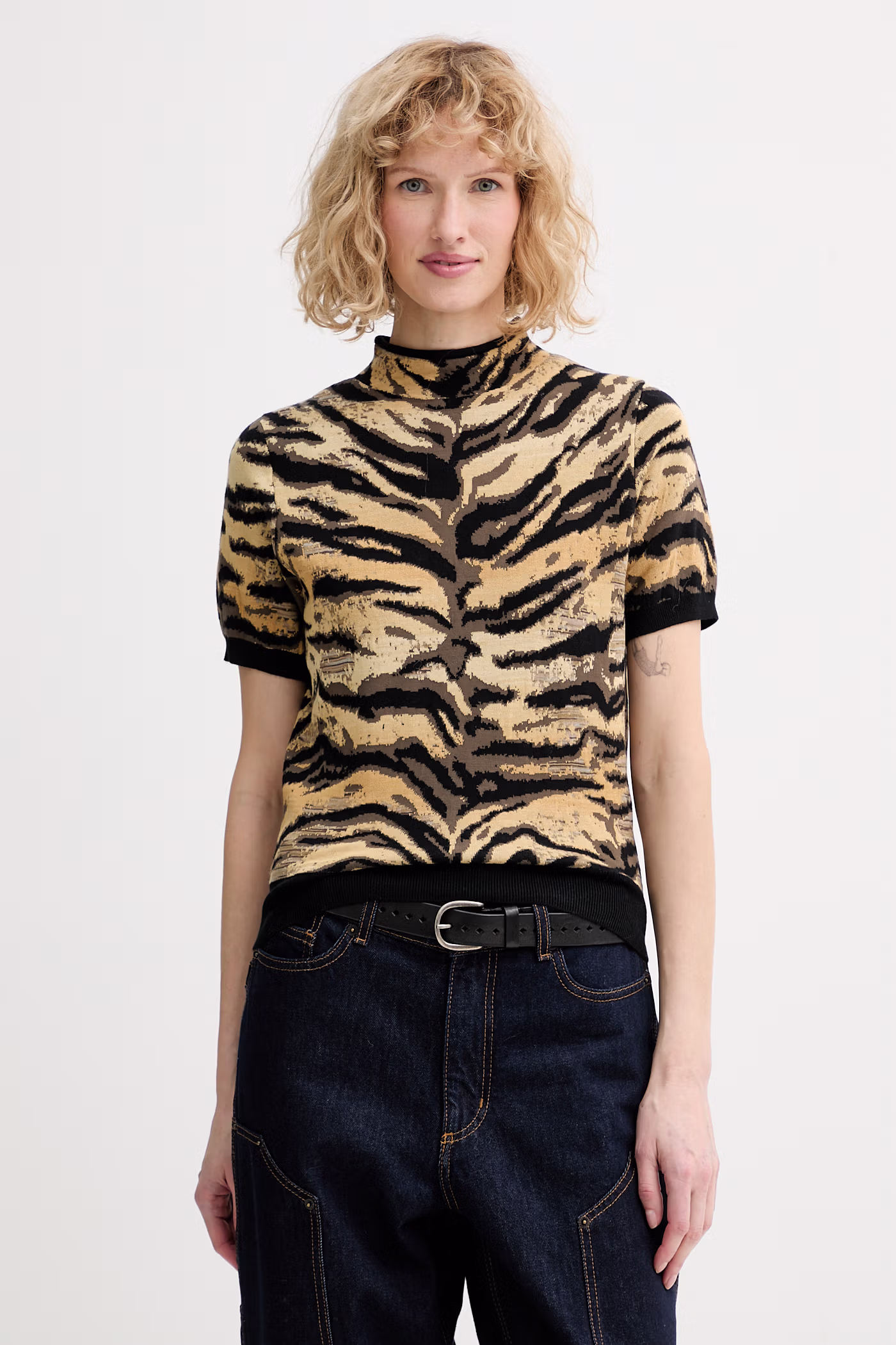 Kenzo pulover din amestec de lână culoarea galben, FG52TO6313DO
