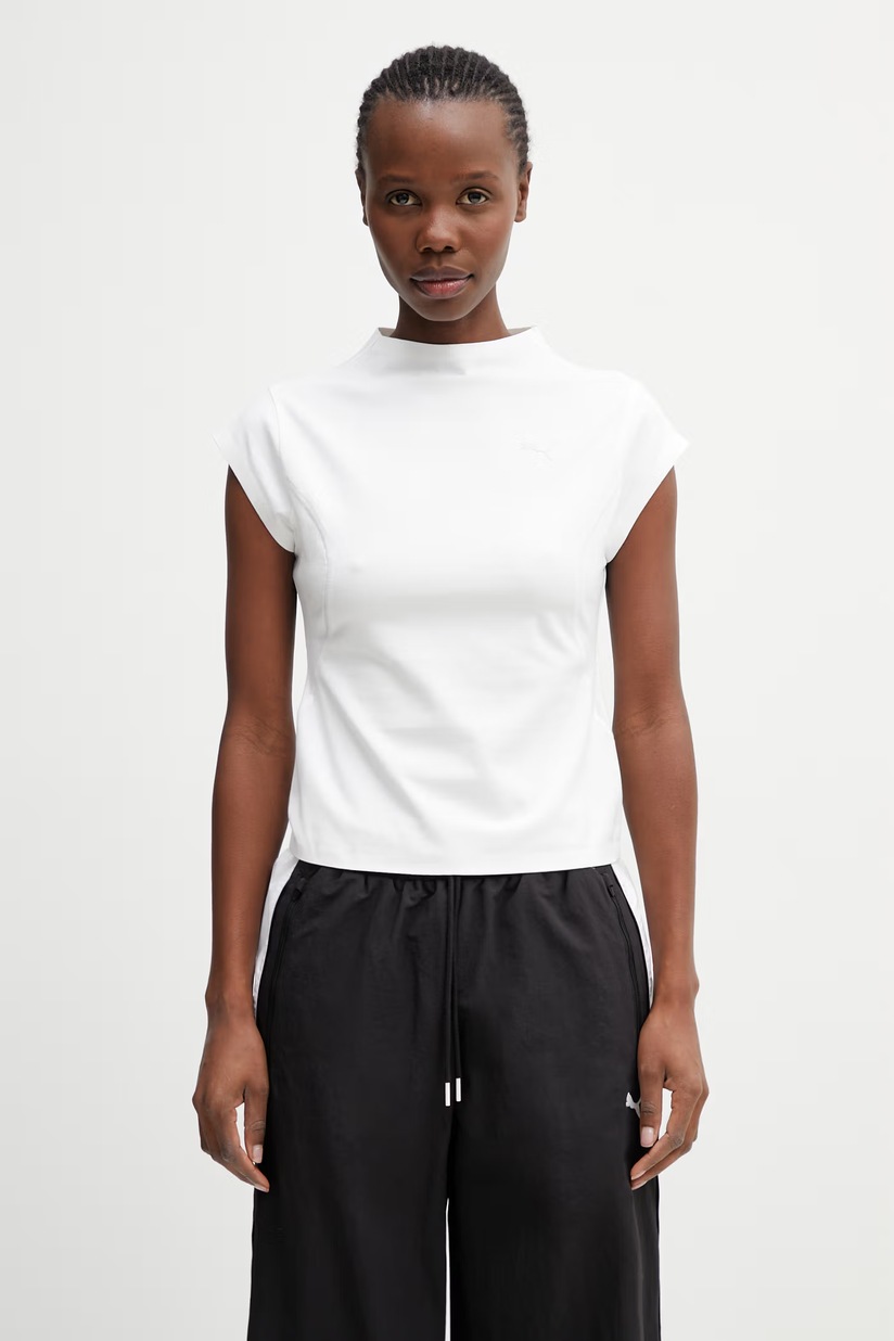 Kenzo cotton t-shirt Pop women's white color FF52TS1674SO.02 at PRM US