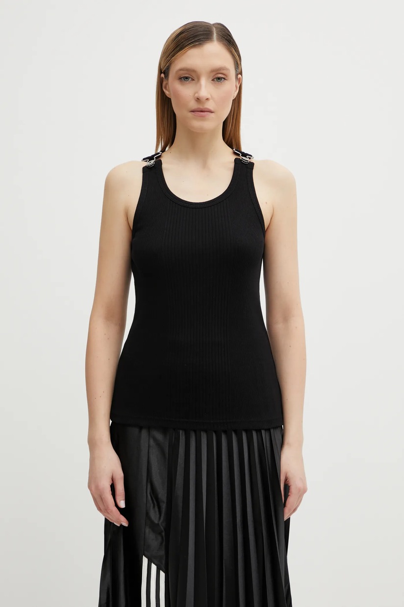 adidas Originals top Terry Crop Tank women's orange color JH0621