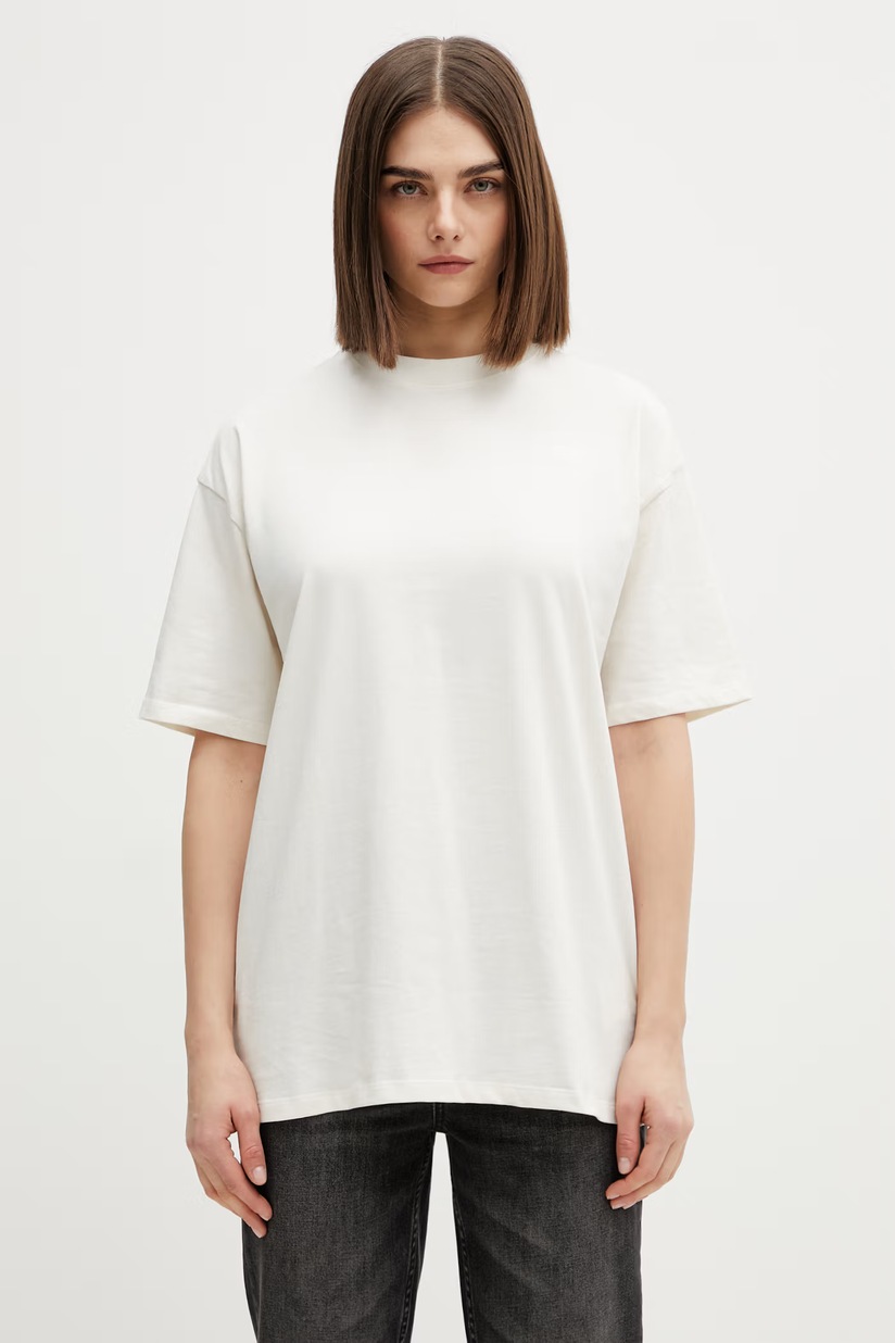 adidas t-shirt Anniversary Jersey women's beige color IT2746 at PRM US