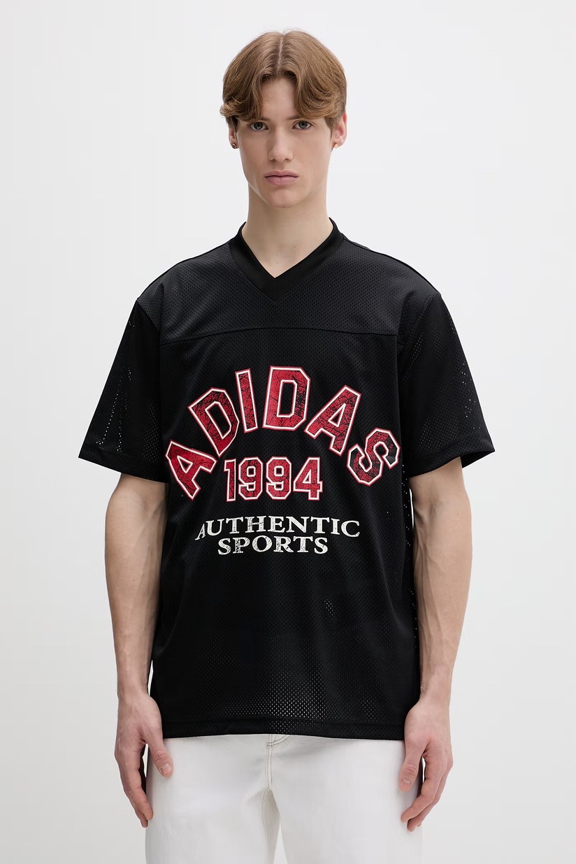 Футболка adidas Originals Real Madrid мужская цвет чёрный узорный