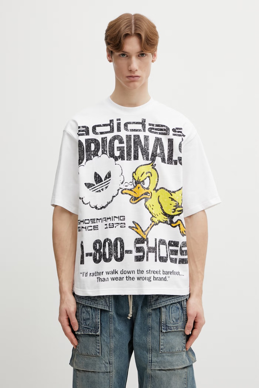 adidas Originals cotton t-shirt Essential men's white color smooth