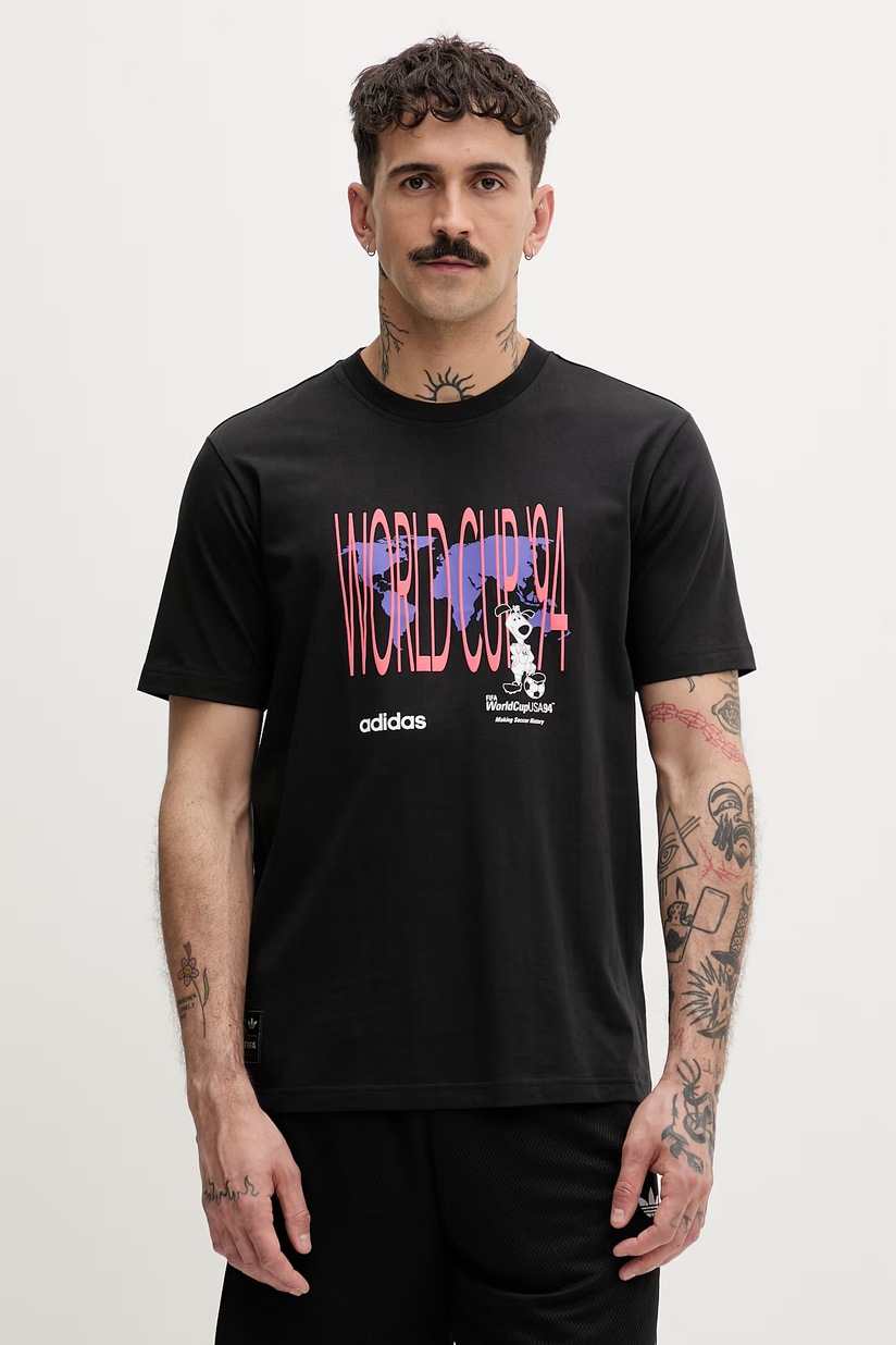 Хлопковая футболка adidas Originals OUTL TREF TEE мужская цвет