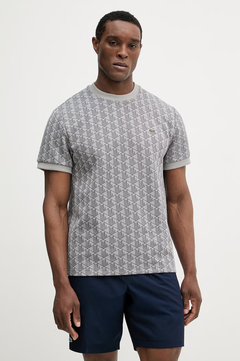 Lacoste t-shirt men's gray color at PRM US