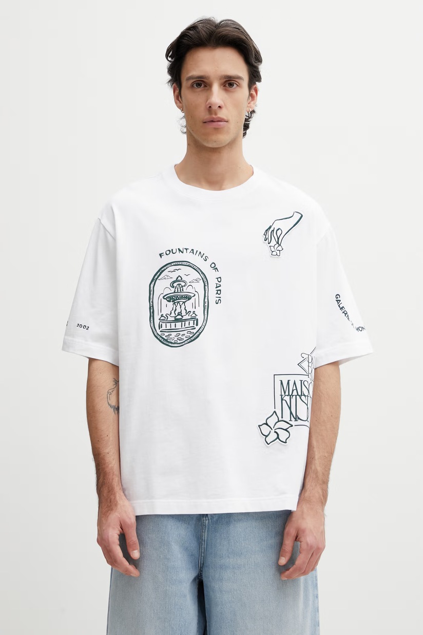 Marine Serre t-shirt Regenerated Graphic T-Shirts Regular Fit T
