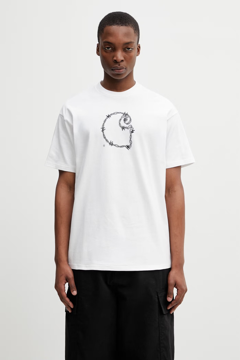Kenzo cotton t-shirt GOTS KENZO CARTOON OUTLINED CL white color