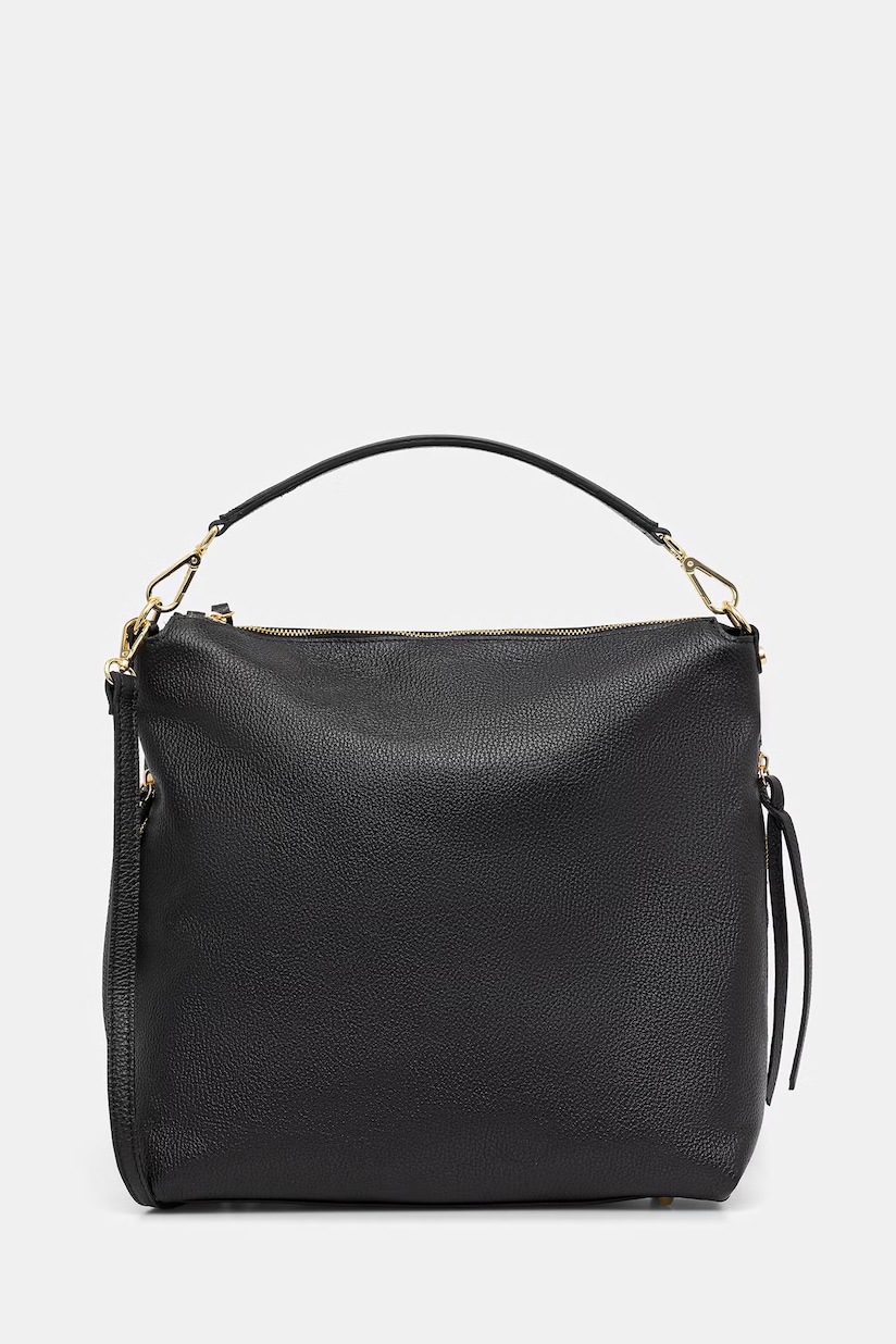 Answear Lab geanta de mana din piele intoarsa culoarea negru