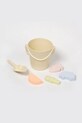 SunnyLife homokozós játékkészlet Silicone Bucket & Spade Set App 6 db többszínű S51SSBML