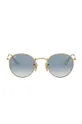 Ray-Ban - Slnečné okuliare ROUND METAL  Kov