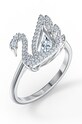 Swarovski - Prstienok DANCING SWAN strieborná 5520712