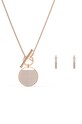 Swarovski - Naszyjnik i kolczyki Ginger 5574915 złoty 5574915