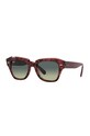 Ray-Ban okulary przeciwsłoneczne STATE STREET bordowy 0RB2186