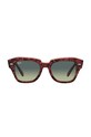 Ray-Ban okulary przeciwsłoneczne STATE STREET 0RB2186 bordowy AA00