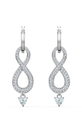 srebrny Swarovski - Kolczyki SWA INFINITY 5520578 Damski