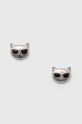 Karl Lagerfeld kolczyki szary 220W3880