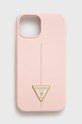 Guess Husă pentru telefon iPhone 13 Mini 5,4 pentru telefon roz GUHCP13SSLTGP