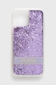 Guess etui na telefon iPhone 13 mini 5,4 na telefon fioletowy GUHCP13SLFLSU