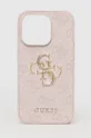 ružová Puzdro na mobil Guess Iphone 14 Pro 6,1