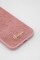 Guess etui na telefon iPhone 14 Pro 6,1" GUHCP14LHGGSHP różowy AA00