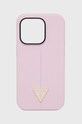 Guess etui na telefon iPhone 14 Pro 6,1" na telefon fioletowy GUHCP14LSLTGU