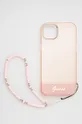 rosa Guess custodia per telefono iPhone 14 Plus 6,7