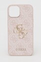 Guess husa pentru telefon Iphone 14 6,1" pentru telefon roz GUHCP14S4GMGPI