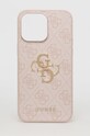 Puzdro na mobil Guess Iphone 14 Pro Max 6,7" na mobil ružová GUHCP14X4GMGPI