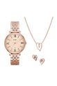 Fossil zegarek, naszyjnik i kolczyki złoty ES5252SET