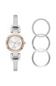 Dkny zegarek srebrny NY6640SET