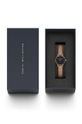 Ρολόι Daniel Wellington Petite 24 Pressed Melrose  Ανοξείδωτο ατσάλι, Ορυκτό γυαλί