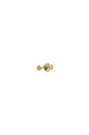 Ασημένια επιχρυσωμένα σκουλαρίκια No More χρυσαφί