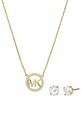 Колие и обици Michael Kors сребро злато MKC1260AN710