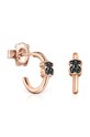 Tous kolczyki ze srebra pokrytego złotem Mini Motif różowy 1001942100