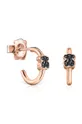 ροζ Ασημένια επιχρυσωμένα σκουλαρίκια Tous Mini Motif Γυναικεία