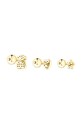 Accesorii Tous cercei din argint placat cu aur Piercing 3-pack 1003513400 aur